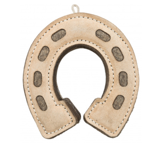 Trixie Hundleksak Hästsko Läder/Ull 15cm - 2