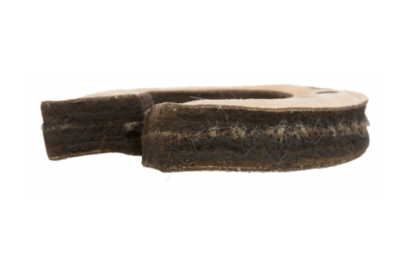 Trixie Hundleksak Hästsko Läder/Ull 15cm - 3