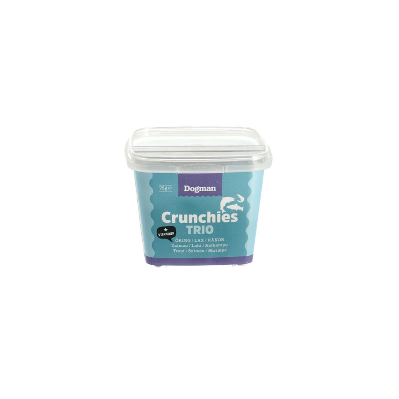 Dogman Crunchies Fisk Trio 75 Gram  - 2