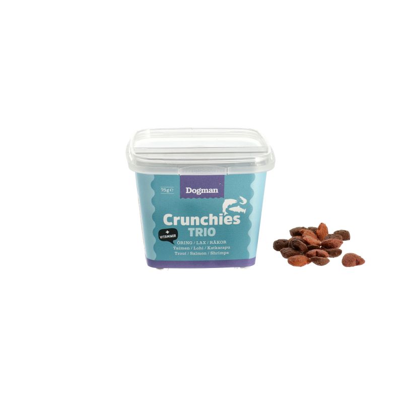Dogman Crunchies Fisk Trio 75 Gram 