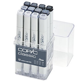 Copic Classic Gråa toner CG