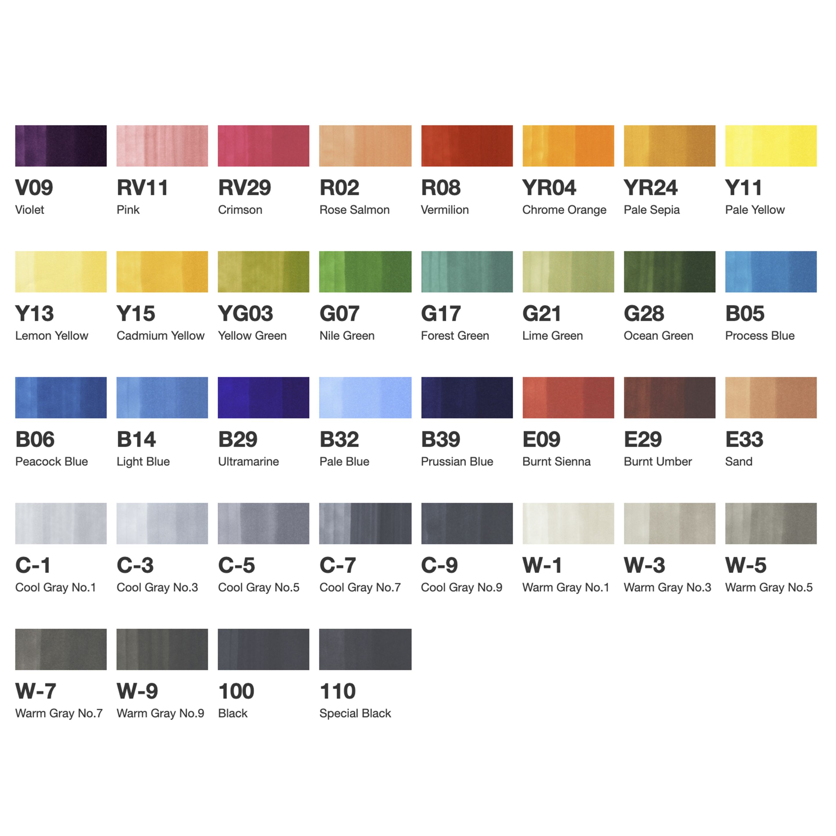 Copic Sketch Basic set 36 - 6