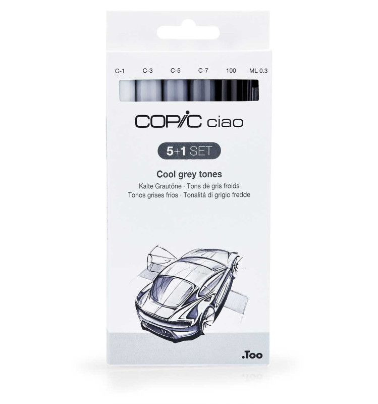 Copic Ciao Set 5+1 Gråa färger