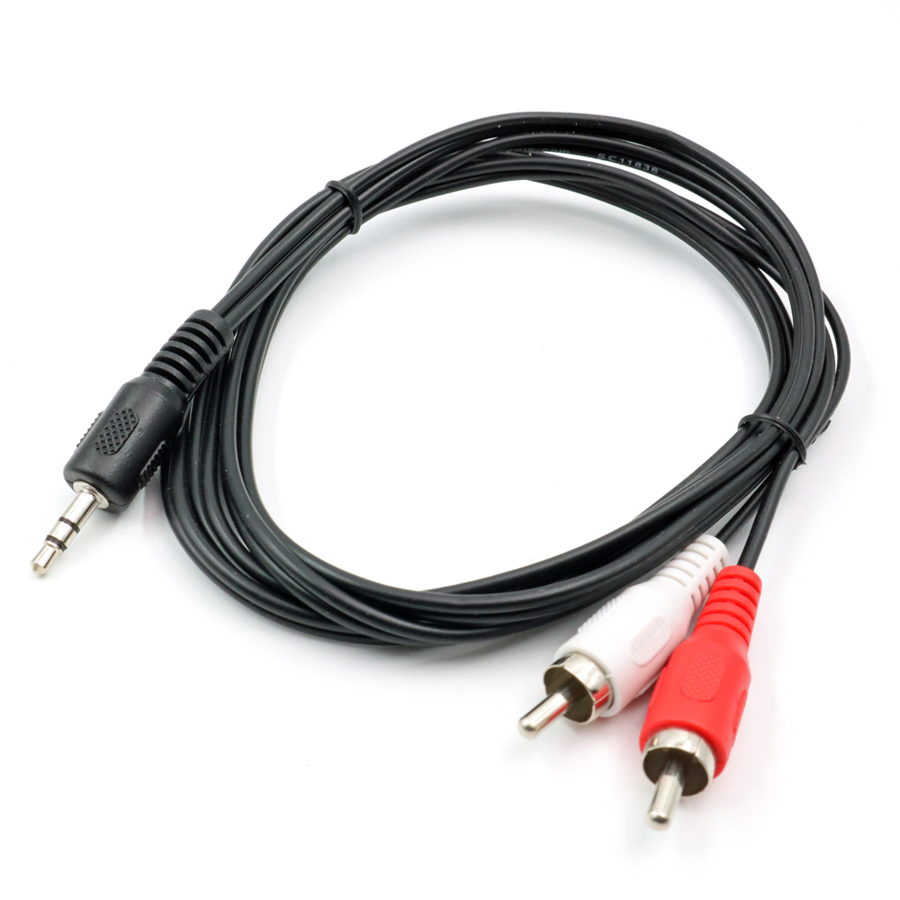 3.5mm stereo TRS mini-jack to 2 x RCA