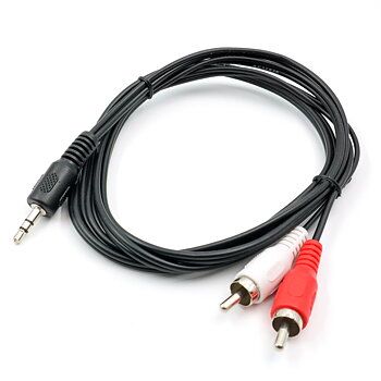 3.5mm stereo TRS mini-jack to 2 x RCA 