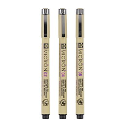 SAKURA Pigma Micron fineliner set  3 pens