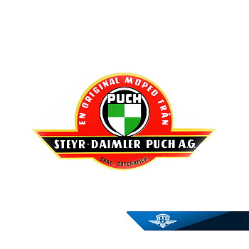 Puch takalokasuojan tarra 1962-