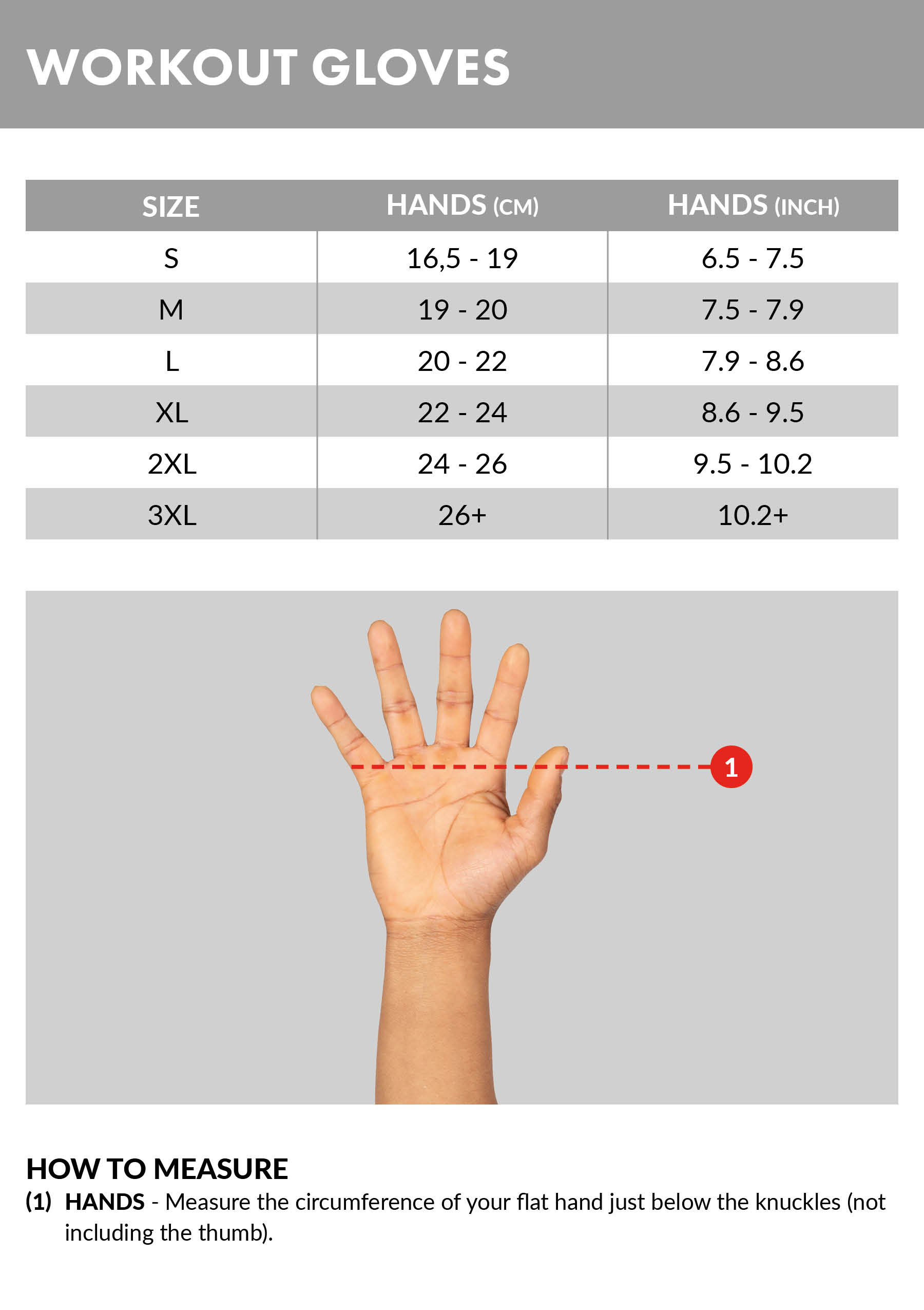 Under Armour Men's Glove Size Chart Mitchell Training Gloves