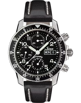 103.061 Sinn 103 St Sa vintage svart läderband