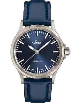 556.0104 Sinn 556 I B blått kalvskinn