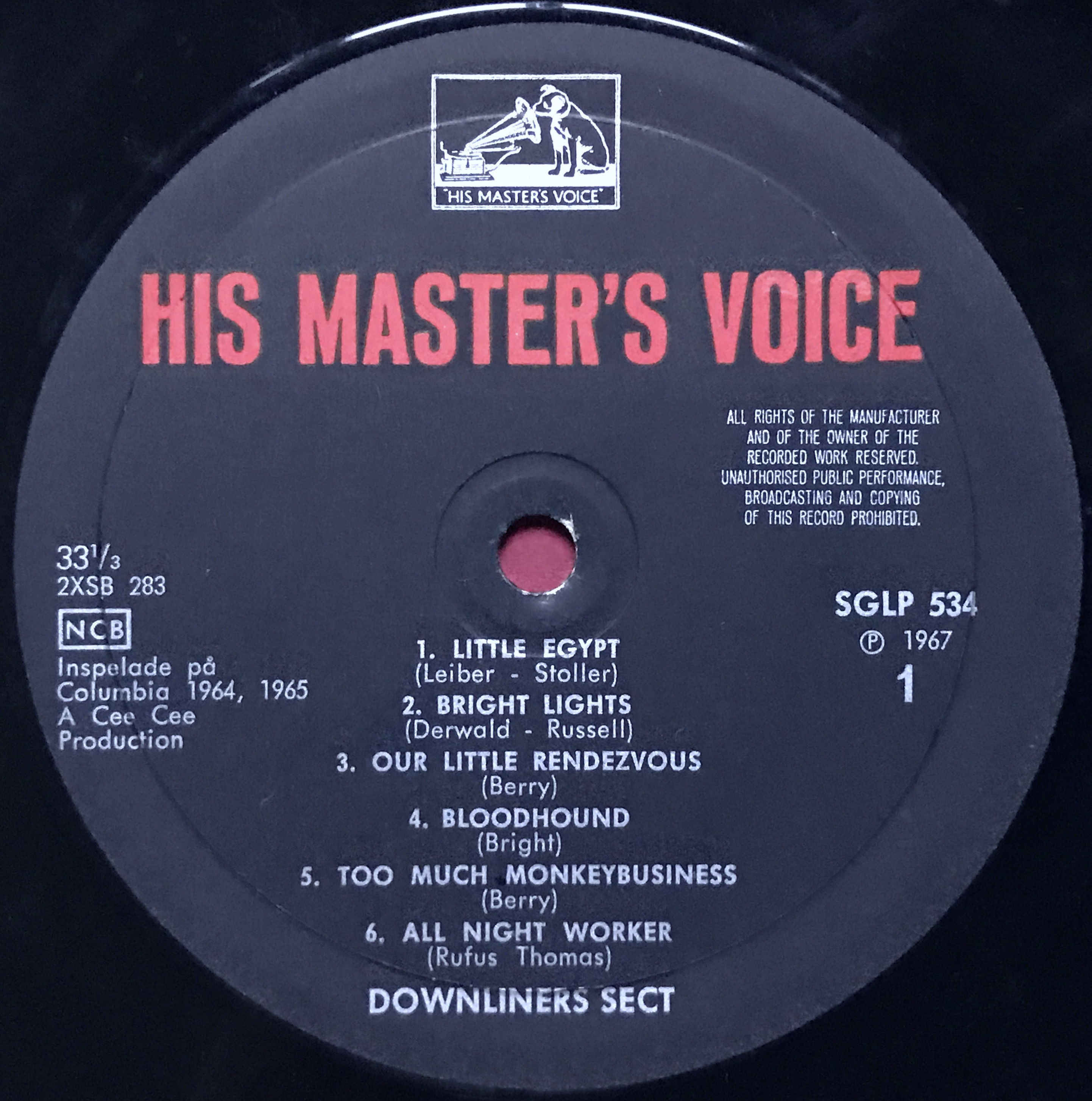 DOWNLINERS SECT - "same" Sweden only LP 1967 - 3