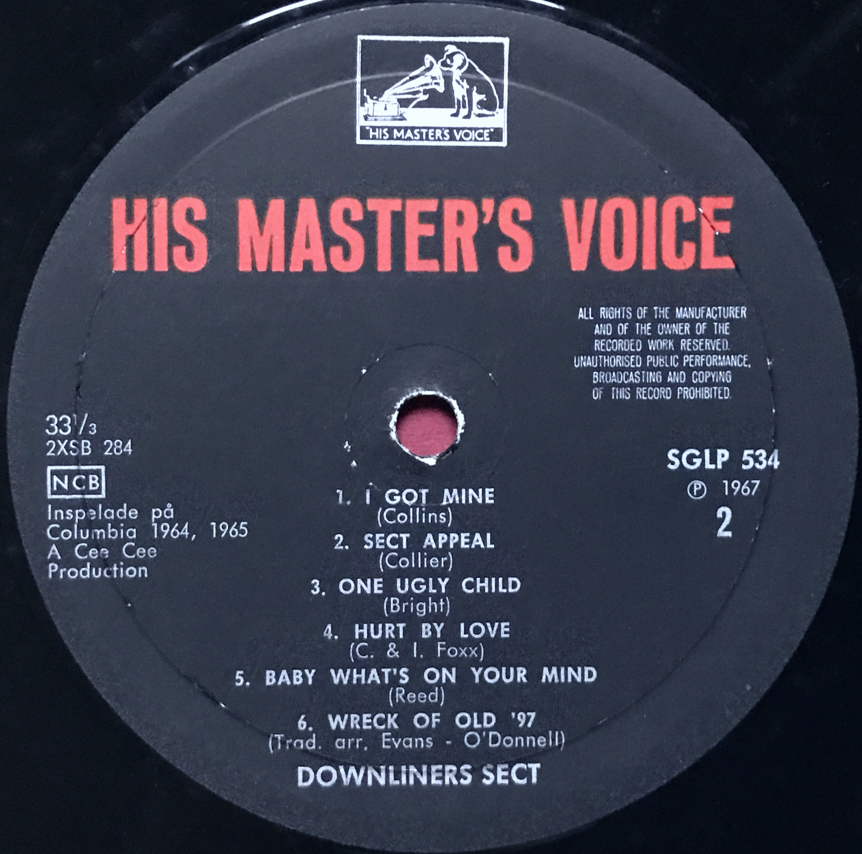 DOWNLINERS SECT - "same" Sweden only LP 1967 - 4
