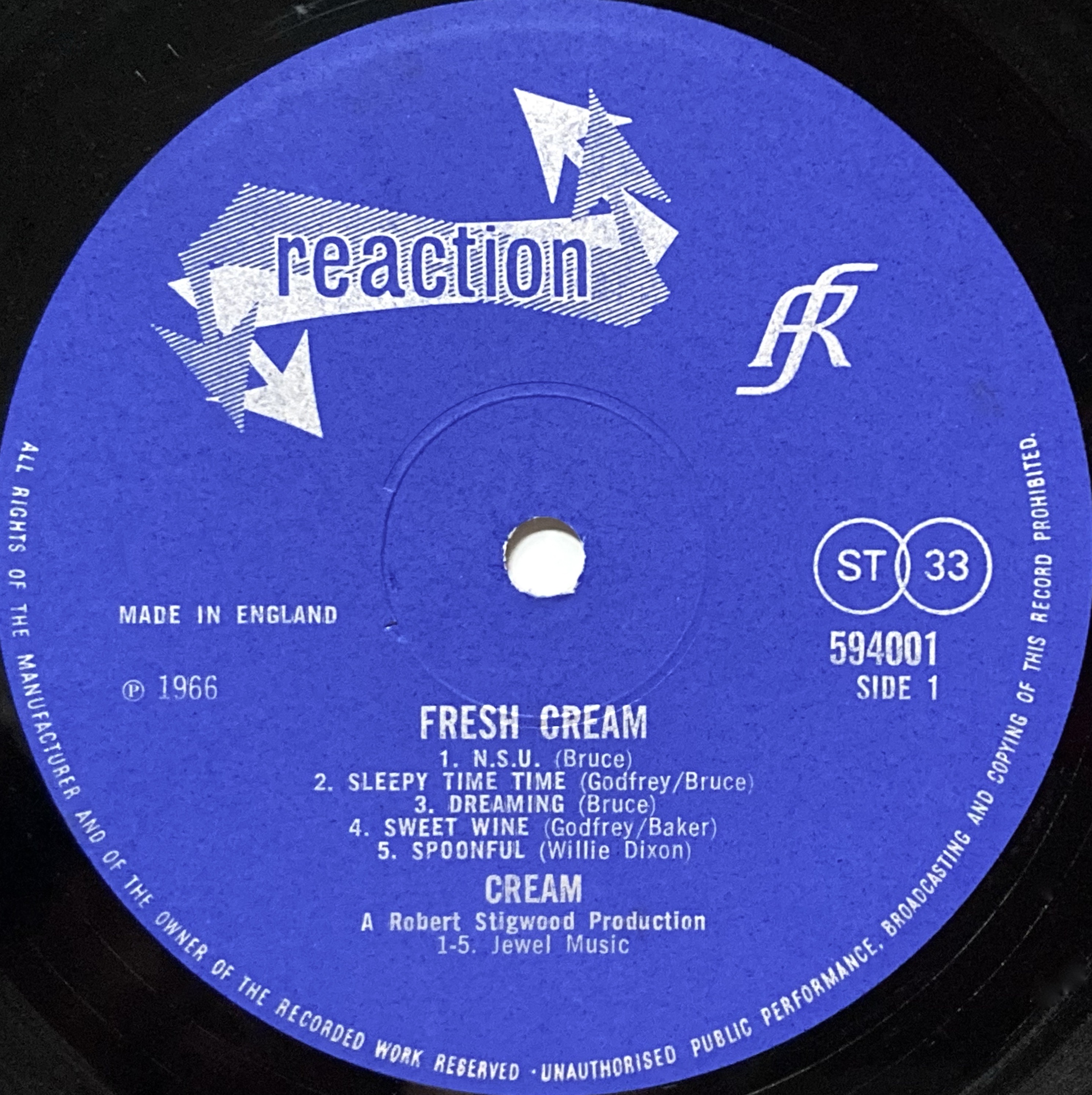 CREAM - Fresh UK-orig LP 1966 - 3