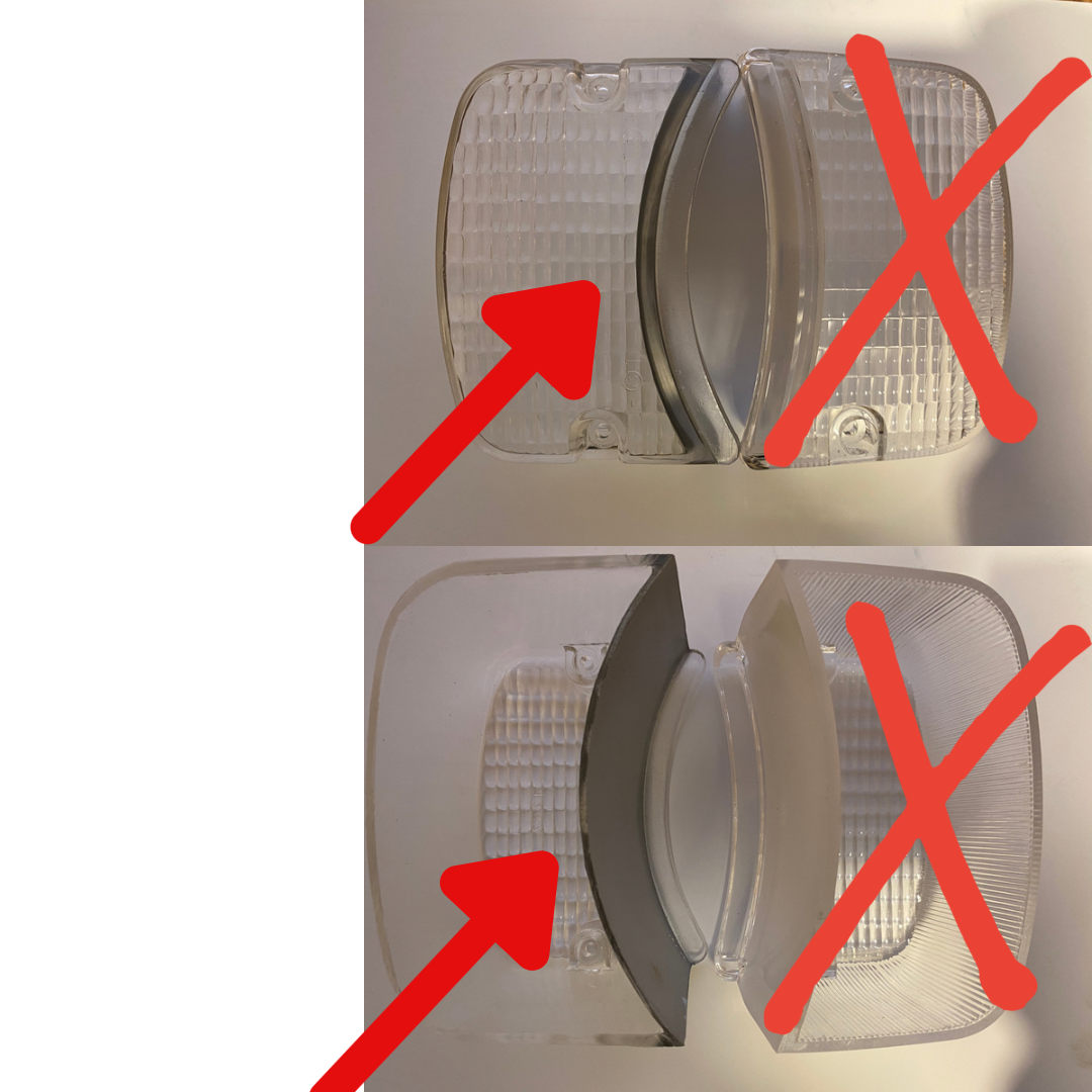 Blinkersglas klar Ford Capri Mk1 (REPRO) - 4