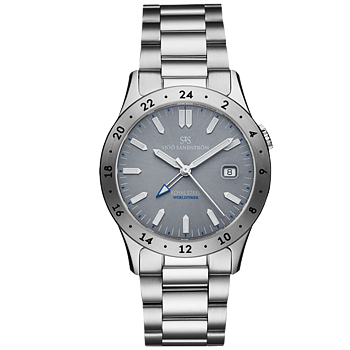 020500 Sjöö Sandström Royal Steel Worldtimer 36 grå
