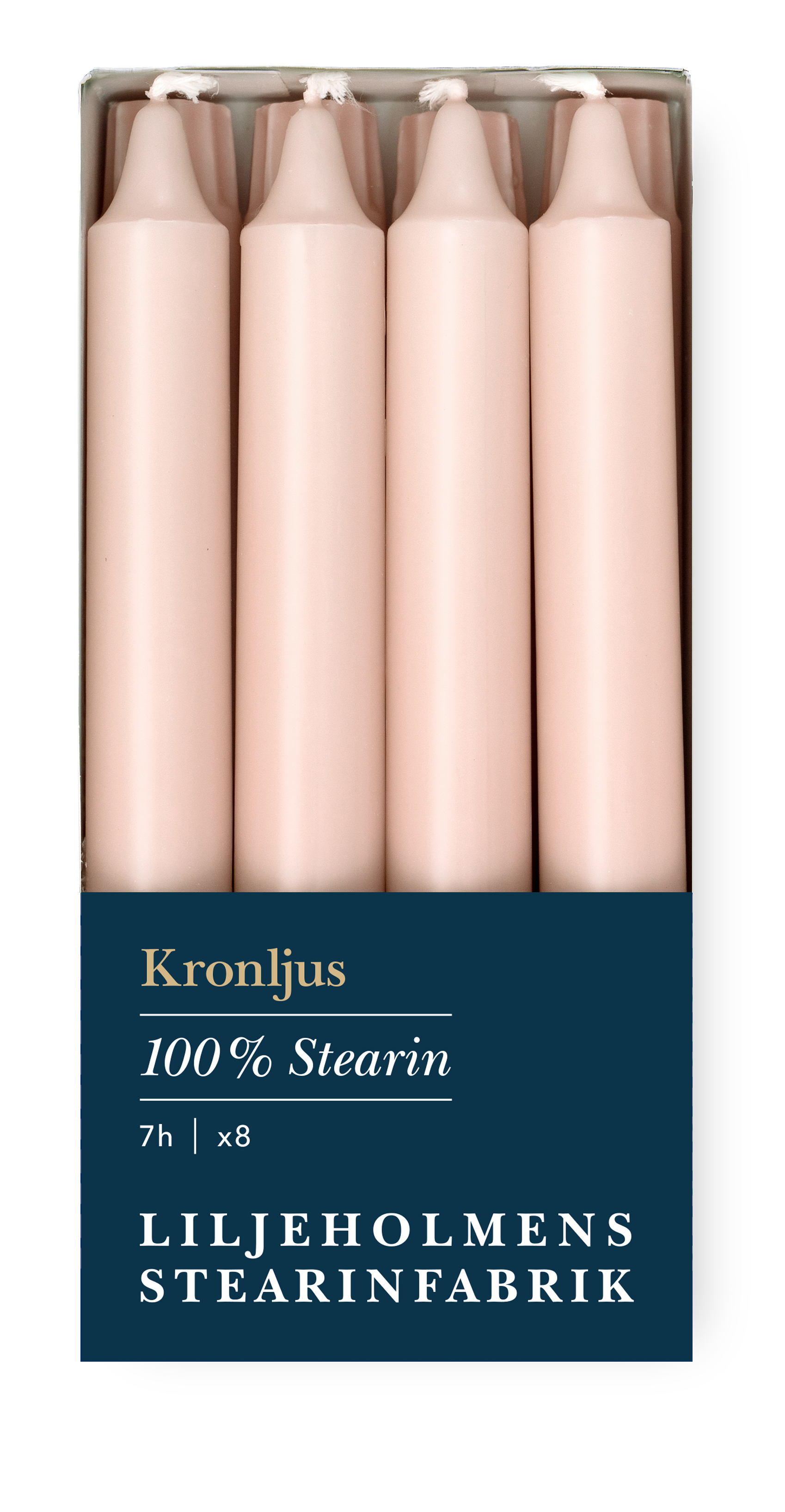 Kronljus 8-p Dimrosa - 2