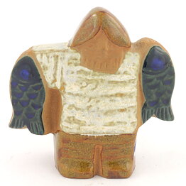 Lisa Larson (Miniatures 1963) Fantastic Fisherman 7,5 cm