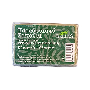 olivtvål, classic traditional Green olive oil soap 100gr.