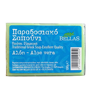 olivtvål, Traditional Greek aloe vera olive oil soap 100gr.