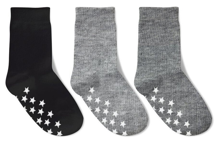 3-Pack Barnstrumpor Med Halkskydd