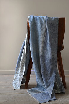Sjalpläd Bliss Indigr Stripe