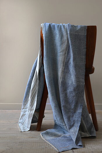 Sjalpläd Bliss Indigr Stripe