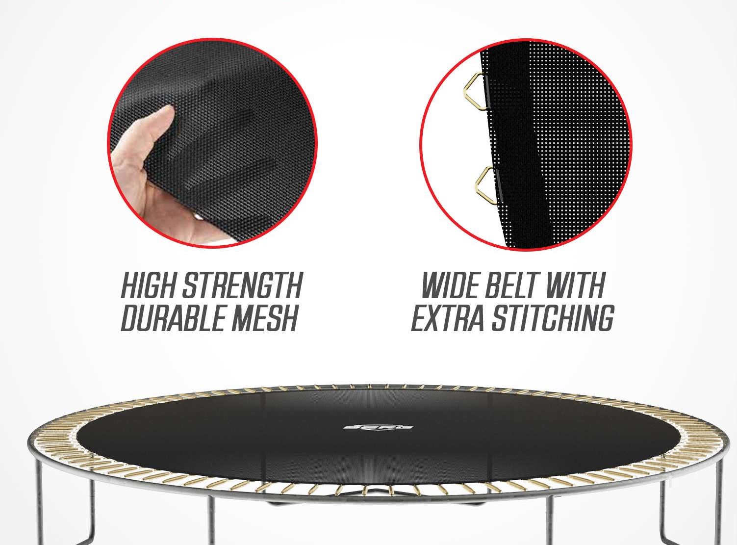 BERG InGround Favorit 380 AirFlow Grå + skyddsnät Comfort - 6