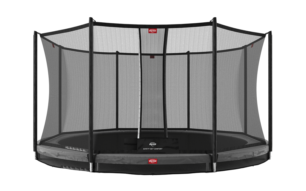 BERG InGround Favorit 380 AirFlow Grå + skyddsnät Comfort
