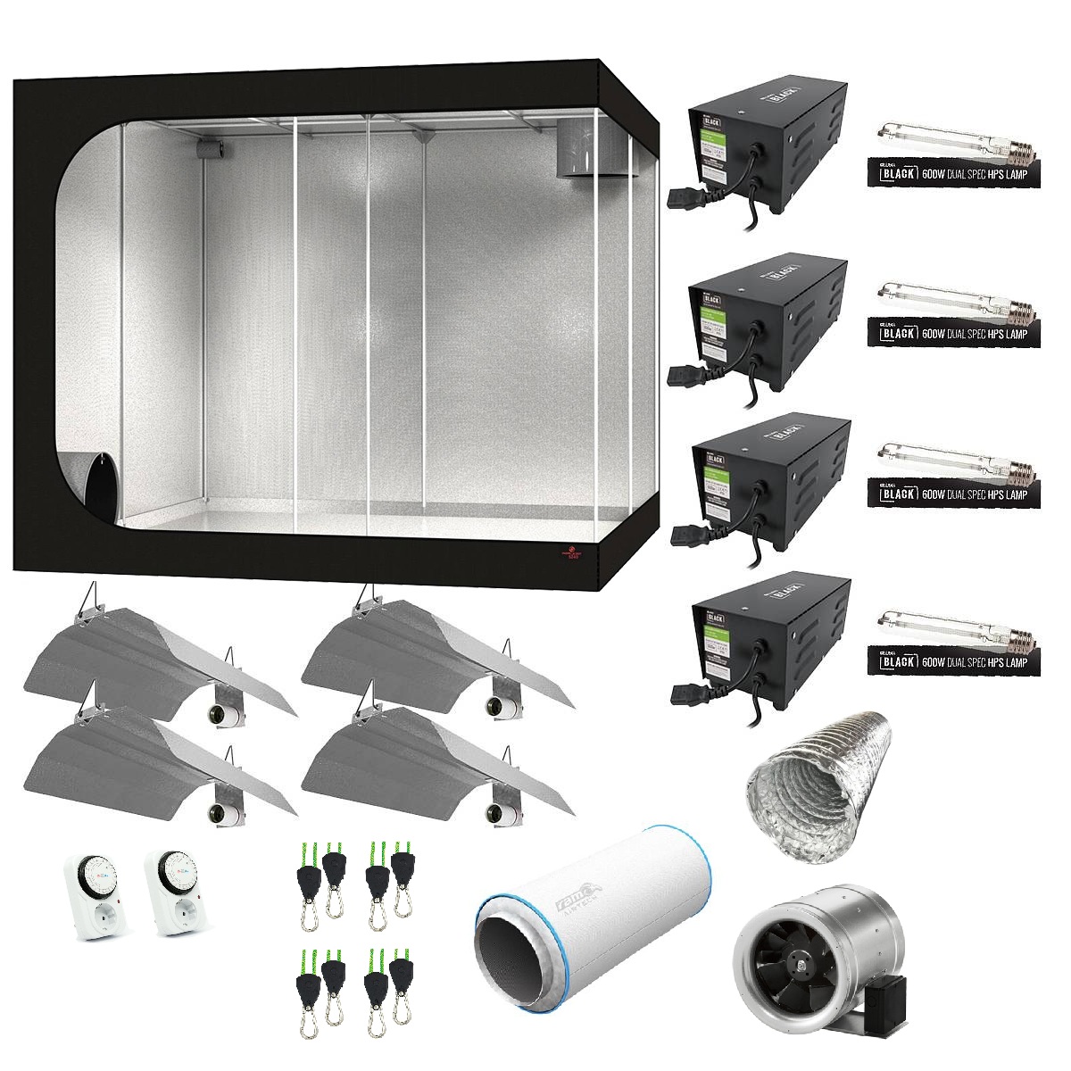 Hydro Shoot 240 2400W Bas Kit 240x240x200cm