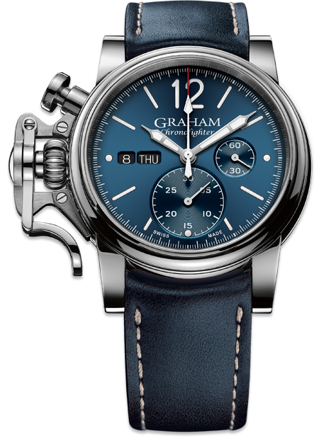 Graham 1695 2CVAS.U01A Graham 1695 Chronofighter Vintage Blå