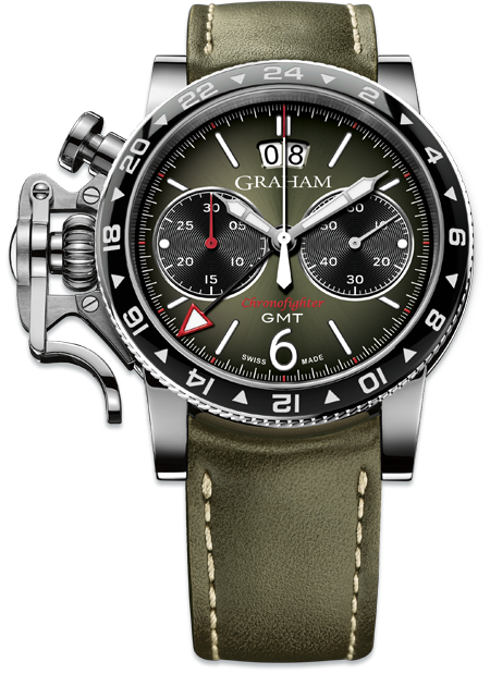 Graham 1695 2CVBC.G01A Graham 1695 Chronofighter Vintage GMT Grön