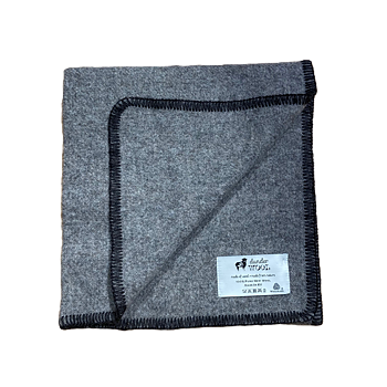 Blanket for baby and child in Swedish undyed wool - Gray - dunderWOOL