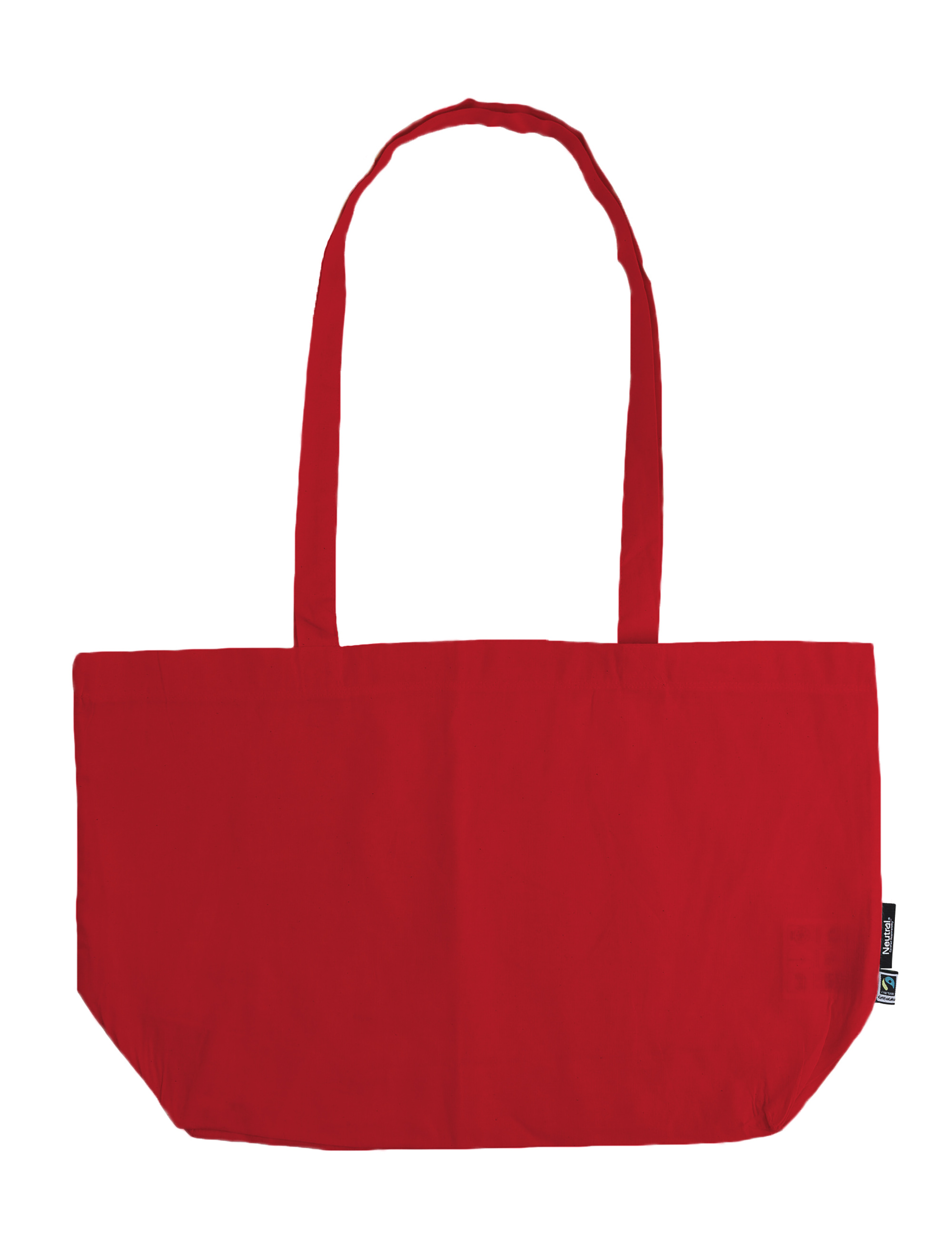 Tygkasse Gusset med långa handtag - Tunn modell - Neutral - Fairtrade & EKO GOTS - 5 olika färger - 3