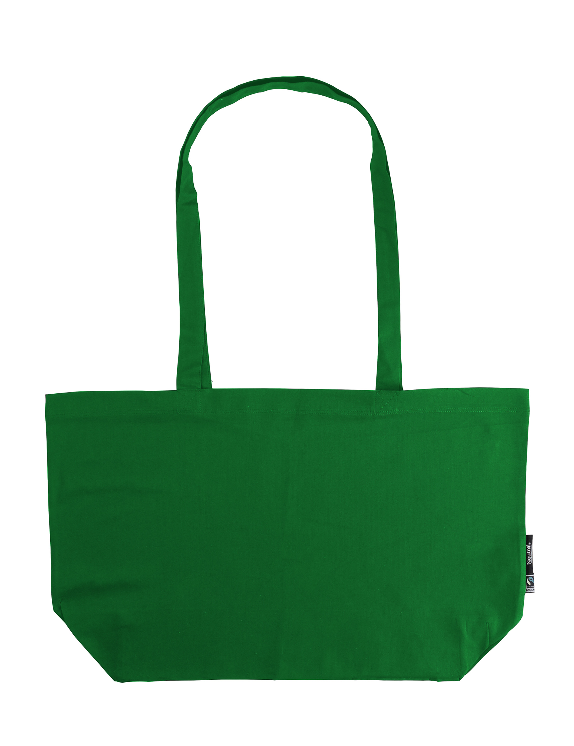 Tygkasse Gusset med långa handtag - Tunn modell - Neutral - Fairtrade & EKO GOTS - 5 olika färger - 5
