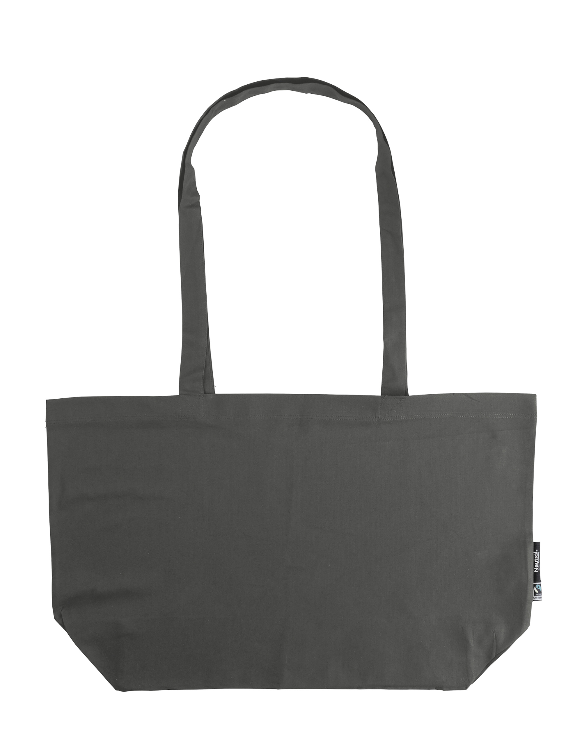 Tygkasse Gusset med långa handtag - Tunn modell - Neutral - Fairtrade & EKO GOTS - 5 olika färger - 4