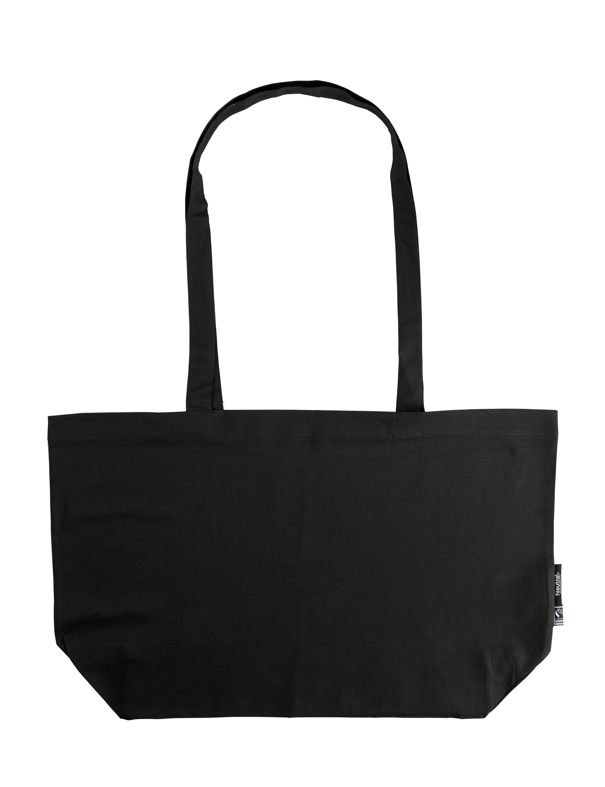 Tygkasse Gusset med långa handtag - Tunn modell - Neutral - Fairtrade & EKO GOTS - 5 olika färger