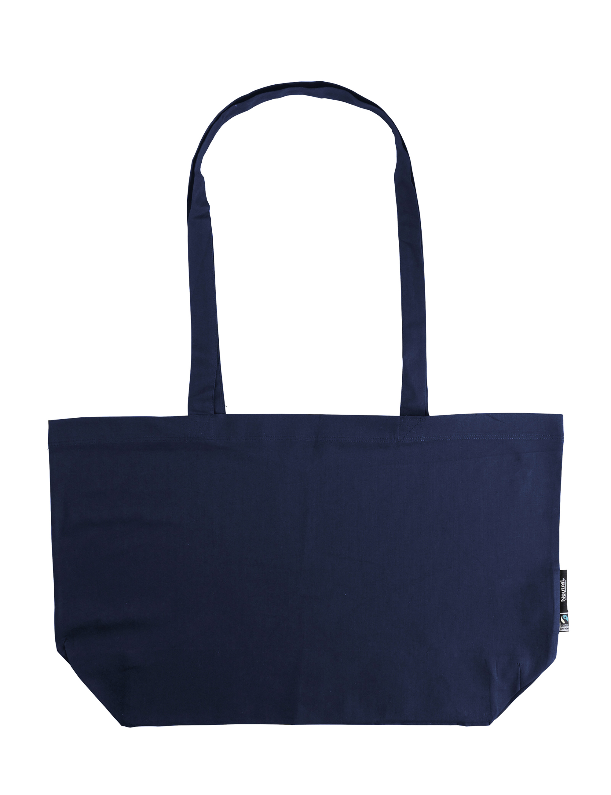 Tygkasse Gusset med långa handtag - Tunn modell - Neutral - Fairtrade & EKO GOTS - 5 olika färger - 2