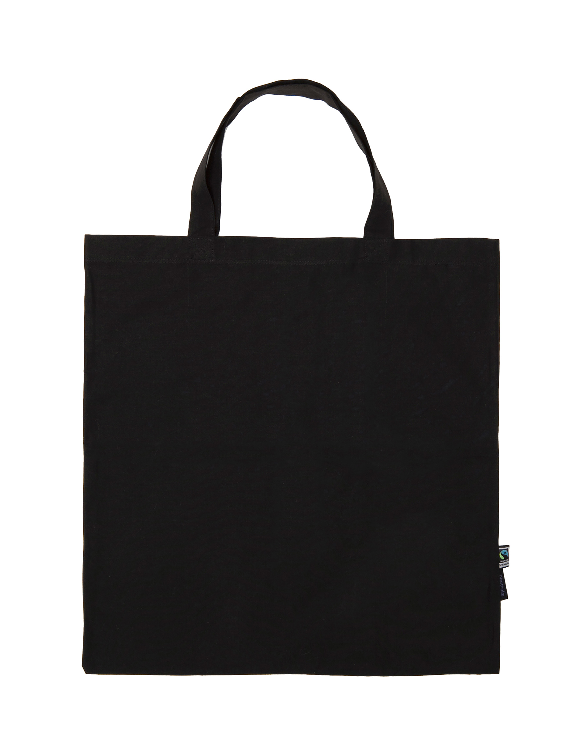 Tygkasse - Korta handtag - Neutral - Fairtrade & EKO GOTS - 3 olika färger - 3