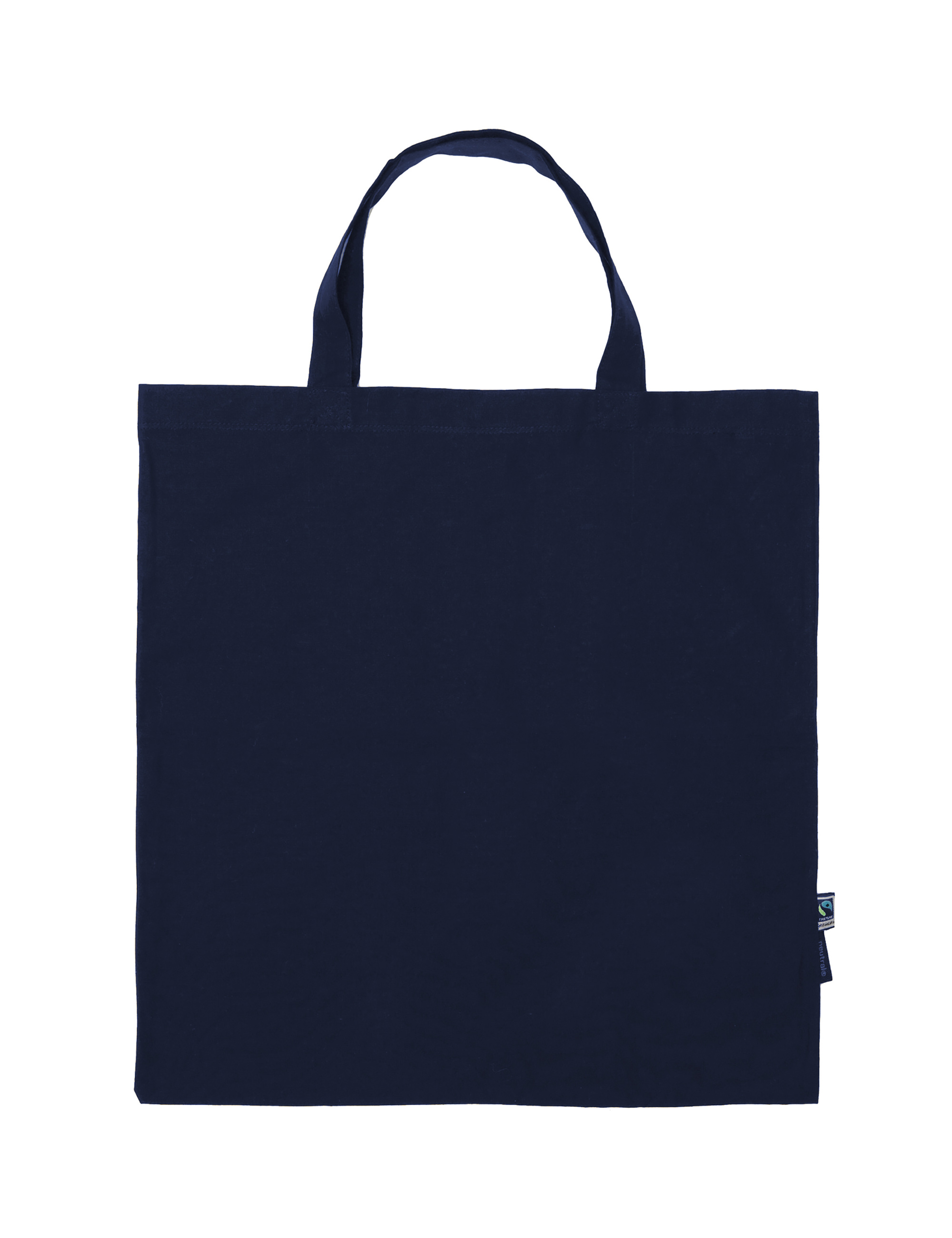 Tygkasse - Korta handtag - Neutral - Fairtrade & EKO GOTS - 3 olika färger - 4