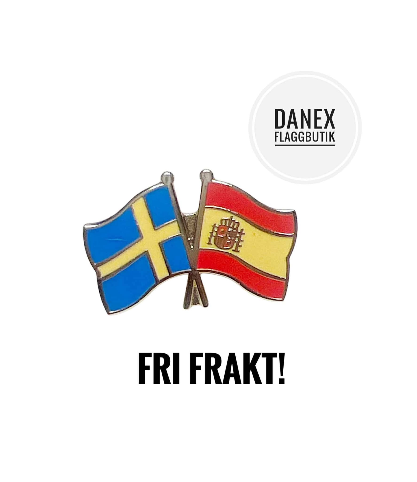 Pins Sverige / Spanien 