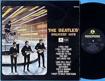 BEATLES - Greatest hits Svensk orig LP 1965