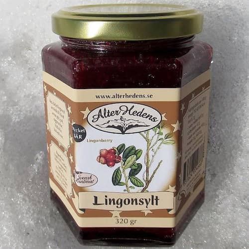 Lingonsylt, mycket bär, rårörd, AlterHedens,320g - 2