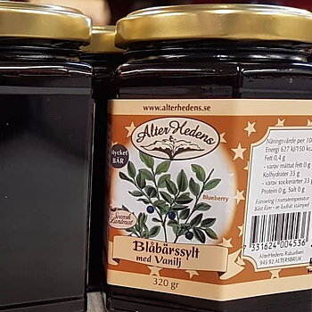 Blåbärssylt med vanilj  AlterHedens