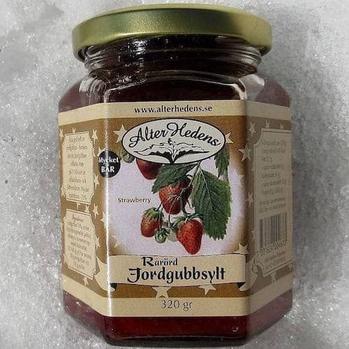 Rårörd Jordgubbssylt, 70%, AlterHedens, 320g - 2
