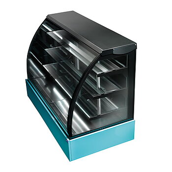 Hot pastry counter with 3 shelves, +65°C