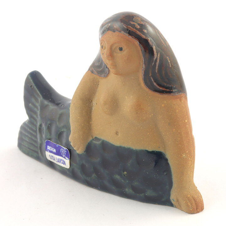 Lisa Larson (Miniatyrer 1963) Marvelous Mermaid 8,5 cm