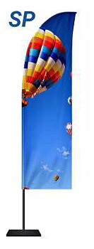 Beachflagga Hajfena, Large
