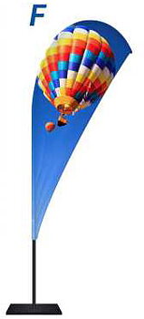 Beachflagga Droppen Large