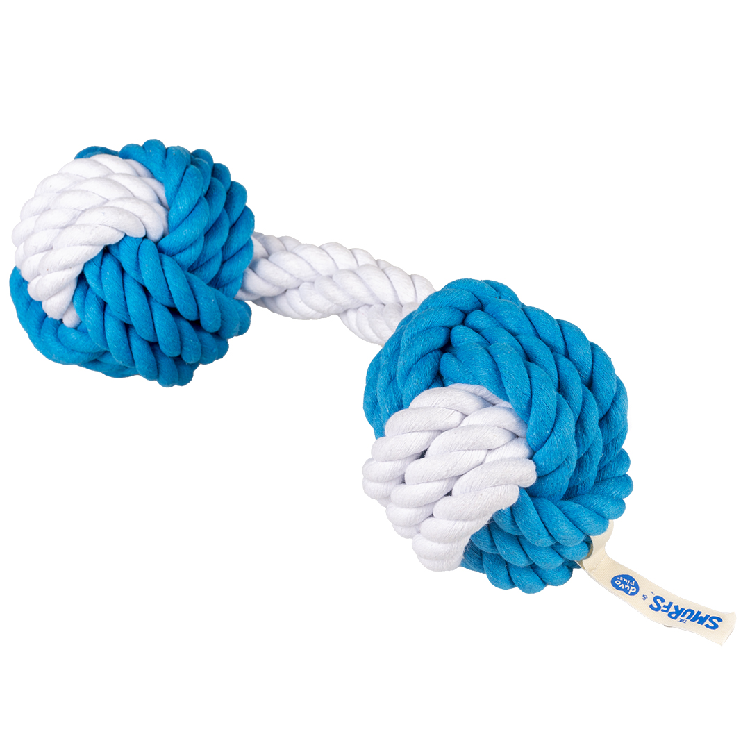 DuvoPlus Hundleksak Hefty Rephantel 30cm Blå/Vit - 2