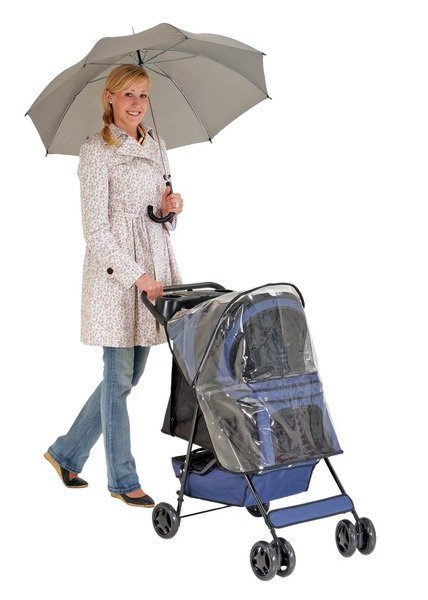 Smart Buggy Vagn Med Regnskydd Blå - 3